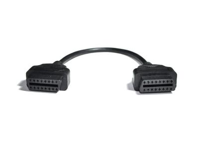 China Vehicle 16pin Female Cable For OBD2 Adapter J2534 Black Connectors for sale