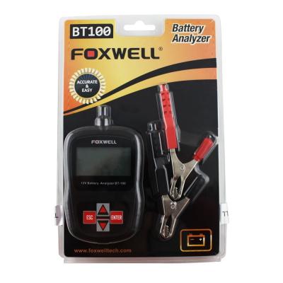 China Las herramientas eléctricas automotrices, probador de la batería de Foxwell BT-100 BT100 detectan la mala batería de la célula en venta