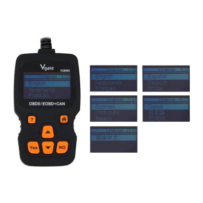 China Vgate VS890 Updated Version VS890S OBD2 Scanner Auto Code Reader Multi-language OBDII OBD2 Car Diagnostic Tool for sale