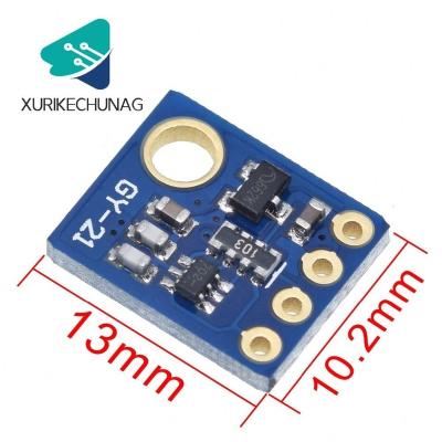 China Si7021 GY-21 Module High Precision Humidity Sensor I2C IIC Industrial Interface Module For Low Power CMOS IC Module Si7021 Board for sale