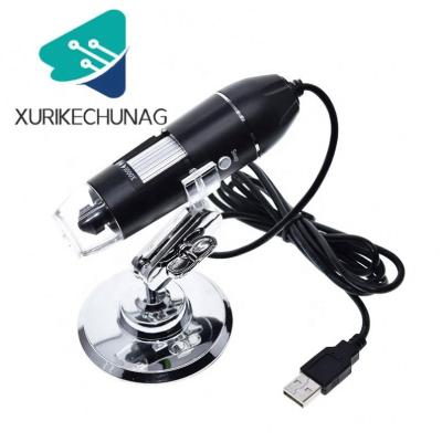 China 1000X HD Microscope Digital Electronic Microscope Camera USB Magnifier +Calibration 8 LED Video Ruler Lights PCB Board for sale