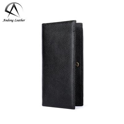 China Long RFID Wallet Purse For Men Genuine Cow Leather Fashion Clutch Bag Purse Cool Multifunctional for sale