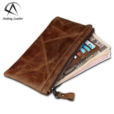 China Long RFID Wallet Purse For Men's Genuine Cow Leather Anti-theft Rfid Fashion Clutch Bags Purse Multifunctional for sale