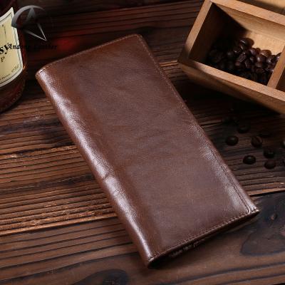 China Long RFID Wallet Purse For Men's Genuine Cow Leather Fashion Clutch Bag Purse Multifunctional for sale