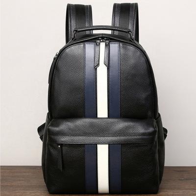 China Waterproof Laptop Backpack for Men's Business Casual Leather Men's Waterproof Travel Super Cool Genuine Outdoor Handbag Leather for sale