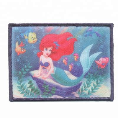 China High Quality Sustainable Customize Iron On Dye Sublimation Printing Fabric Patch for sale