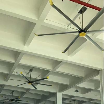 China Workshop Ventilation 24FT 58RPM Industrial High Volume and  Low speed Ceiling Fans for sale