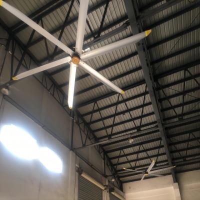 China Restaurant Ceiling Fan Mounting 5.0m 16FT BLCD Motor HVLS Ventilator for Large Warehouses for sale