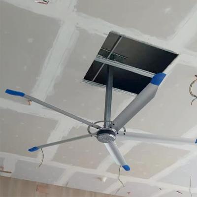 China Vielseitiger 2,4 m 8FT Bürstenloser HVLS Deckenventilator für Lebensmittelgeschäfte und Produktionsanlagen zu verkaufen