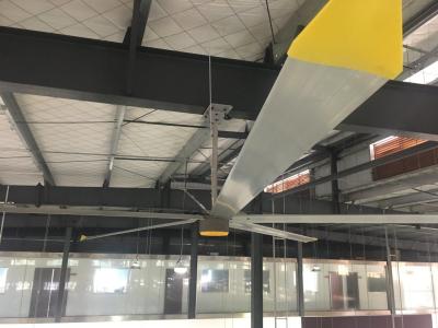 China Haus, das 5 Fan des Blatt-HVLS hängt zu verkaufen