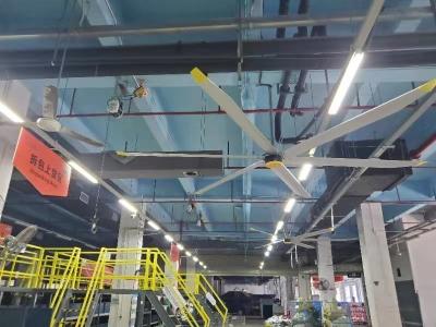 Cina grande Pmsm Hvls ventilatore da soffitto economizzatore d'energia industriale di 7.3m per il raffreddamento a aria e la ventilazione Fucntion in vendita