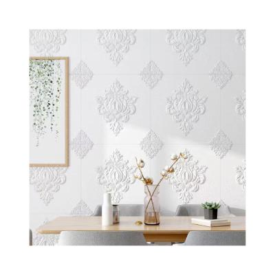 China 2021 Modern Custom Wallpaper OU Hot Selling Custom Flower Foams 3D Wall Stickers For Home Decor for sale