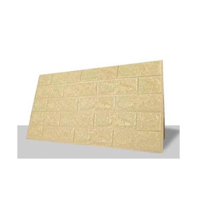 China Best Selling Modern Foam Stickers Paper Decor Brick Pattern 3d Self Adhesive Wall Sticker for sale