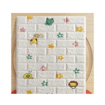 China Modern Animal Foam Brick Tile Cartoon Brick Grain 3d Wall Sticker From China Manufacturer for sale