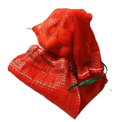 China Environmental Friendly Plastic Factory PP Gauze Pouch Net Mesh Bag For Firewood for sale