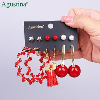 China BOHEMIA Agustina New Products Stud Earrings Hot Sale Earring Set Fashion Drop Earrings Women Statement Jewelry for sale