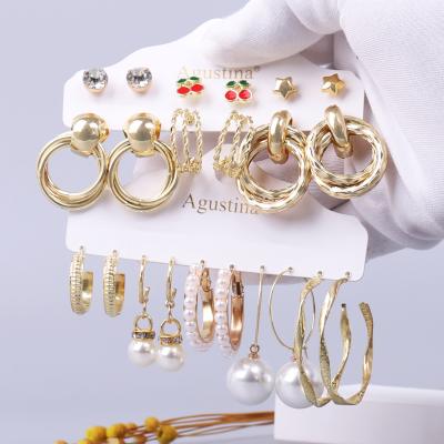 China BOHEMIA Agustina 2022 New Fashion Hot Sale Circle Jewelry Acrylic Earring Party Gift Set Earrings for sale