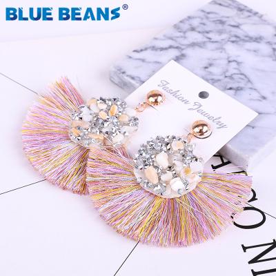 China BOHEMIA Agustina 2020 Big Gold Luxury Style Boho Women Fashion Earrings Drop Earrings Jewelry Dangle Tassel Earrings Bohemian Earring for sale