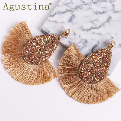 China BOHEMIA Agustina 2020 Big Boho Handmade New Style Women Fashion Drop Earrings Bohemian Earring Tassel Earrings Jewelry Ladies for sale