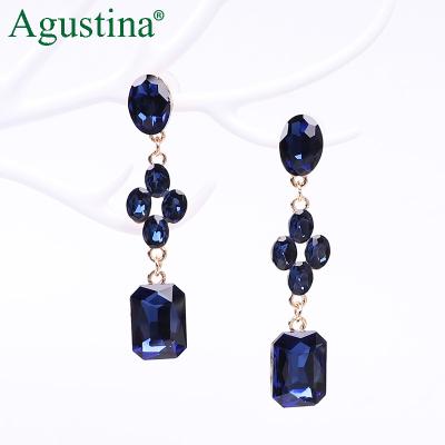 China 2020 New Fashion BOHEMIA Agustina Luxury Geometric Crystal Big Chain Jewelry Earrings for sale