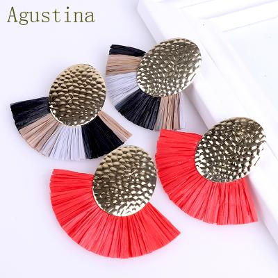 China BOHEMIA Agustina 2020 Large Gold Handmade Bohemian Style Earring Drop Boho Women Shape Earrings Jewelry Dangle Tassel Earrings for sale