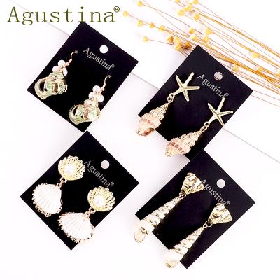 China BOHEMIA Agustina 2020 Simple New Ladies Stud Earrings Party Jewelry Drop Shell Earring Statement Fashion Bohemian Earrings for sale