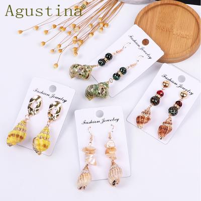 China BOHEMIA Agustina Premium Quality Alloy Drop Shell Earrings Jewelry Ladies Bohemian Earring for sale