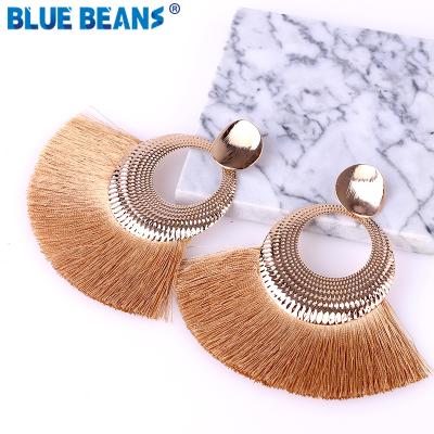 China BOHEMIA Agustina New Style Gold Big Women Fashion To Drop Earrings Jewelry Tassel Earrings Bohemian Earring for sale