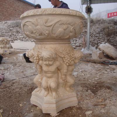 China Rainbow Color Jet Large Outdoor Garden White Laminar Stone Fontana Di Trevi Marble Natural Water Fountain for sale