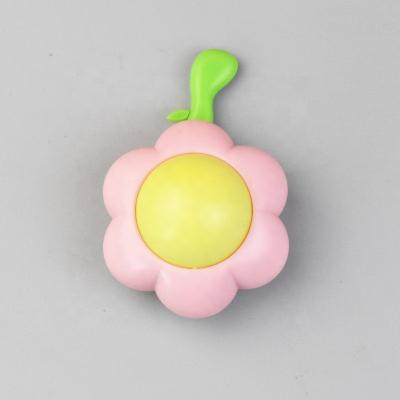 China 2023 new arrival stocked cute flowersshape can spin catnip ball adsorb on the wall interactive cat toys toy for cat for sale