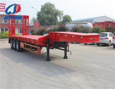 China Truck Trailer 2 Axle Lowbed Trailer Lowbed Semi Trailer And Trucks Trailers For Africa, Kenya for sale