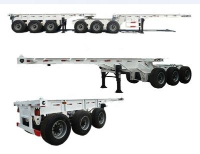 China Car Container Trailer Skeleton Semi Trailer / Skeleton Trailer EAST 20ft 40ft Semi Container Skeleton Semi Trailer for sale