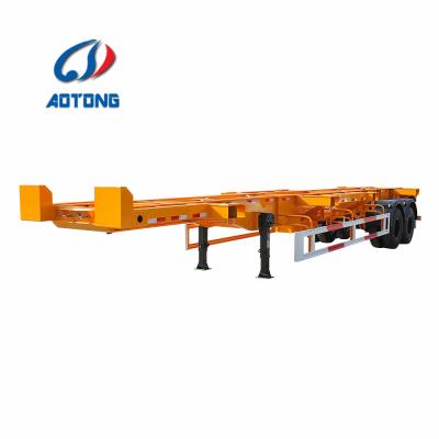 China 40ft Container Chassis And 40ft Container Skeleton Semi Trailer Truck Trailer China Manufacturers For Sale Dai for sale