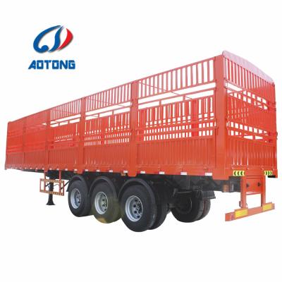 China Truck Trailer 60 Ton Semi Barrier Trailer Customized Barrier Trailer Barrier Stake Trailer Semi for sale