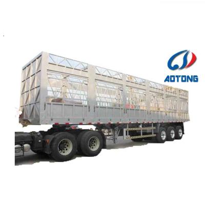 China 2020 Manufacturer New 3 Axle Livestock Store House Trailer Truck Semi Trailers / Barrier Barrier Cargo Semi Trailer for sale