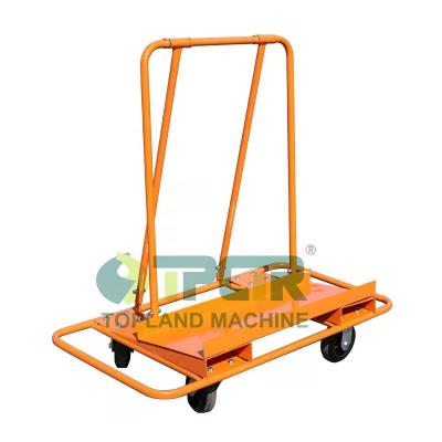 China Industrial transport stone wooden glass dollty trolley hand pull panel slab mobile cart for sale