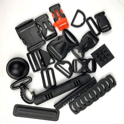 China Factory Cheap Price Eco-friendly Wholesale Adjustable Recycled Plastic One Ring Side Release Buckle Accessories Buckles For Bags for sale