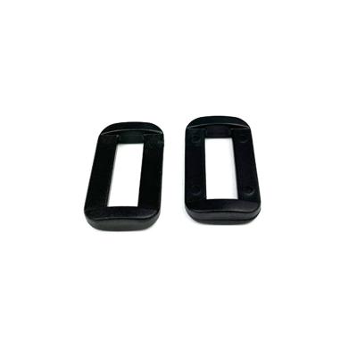 China Eco-friendly Good Quality Plastic D-ring Buckle Bag Parts POM Fashionable Flat D-Ring Buckle for sale