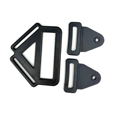 China Wholesale Plastic 2 POM D-Ring Triangle Ring Buckle Eco-friendly Heavy Duty 2.8 inch+2.8 inch Eco-Friendly Buckle for sale