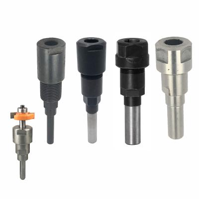 China Used For Trimming And Carving Wood Leg Router Bit 1pc 1/4 Set Connecting Rod Collet Engraving Machine Milling Cutter Extension Rod For Wood-c MC04003S07 for sale