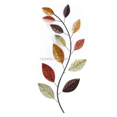 China New Design Factory Design Tree Leaf Metal Wall Art Wall Decoration for sale