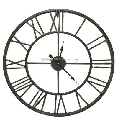 China Roman Numeral Hot Sale Decorative Roman Numeral Metal Wall Clock for sale