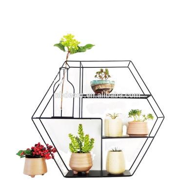 China New Design Metal Plant Wall Flower Pot Display Rack Viable Storage Rack for sale