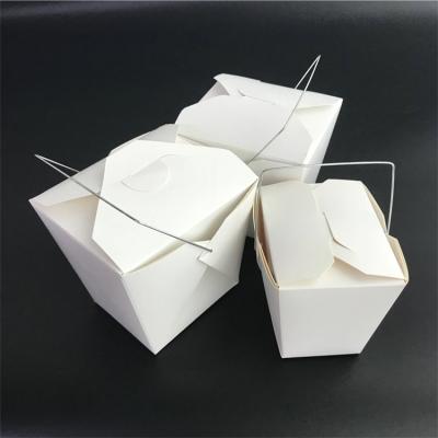 China Hot Selling Recyclable Take Away Recycled Food Grade Kraft Paper Folding Lunch Box For Fast Food Packaging for sale