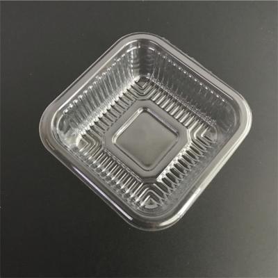 China Recyclable Square Shape Mooncake Plastic Packing Tray for sale