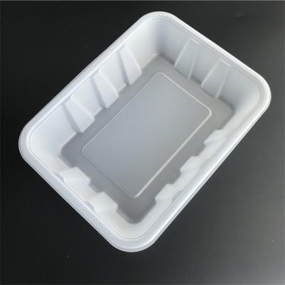 China Recyclable PP PVC PET PS Blister Plastic Packaging Frozen Food Tray Meat Tray Container for sale