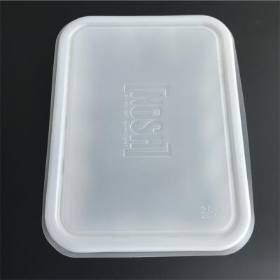 China Recyclable White Color PP Disposable Plastic Food Container Take Out Fast Food Box Meat Tray for sale