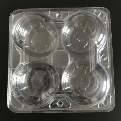 China Recyclable Cupcake Bakery Blister Packing Box , Disposable Cake Container Plastic for sale