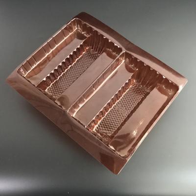 China Recyclable Custom Plastic Vacuum Shaped Blister Insert Tray For Chocolate for sale