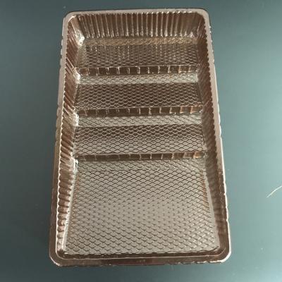 China Recyclable Custom Disposable PVC PP PET Food Tray Chocolate Blister Plastic Tray Cookie Insert Trays for sale